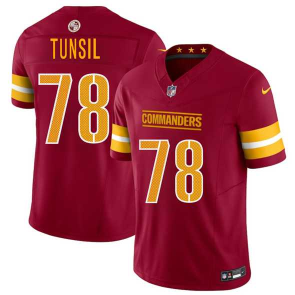 Men & Women & Youth Washington Commanders #78 Laremy Tunsil Burgundy 2025 F.U.S.E. Vapor Limited Stitched Jersey